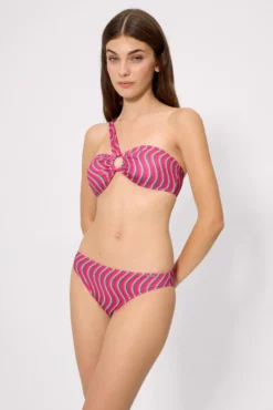 Braga bikini estampado ondas