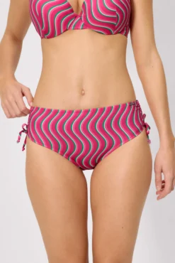 Braga bikini midi estampado ondas