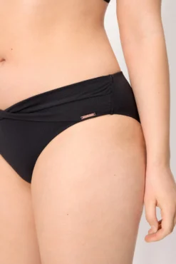 Braga bikini midi micropiqué negro