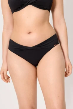Braga bikini midi micropiqué negro