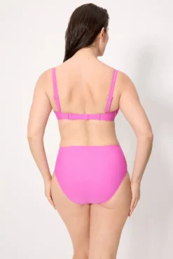 Braga bikini moldeadora alta rosa