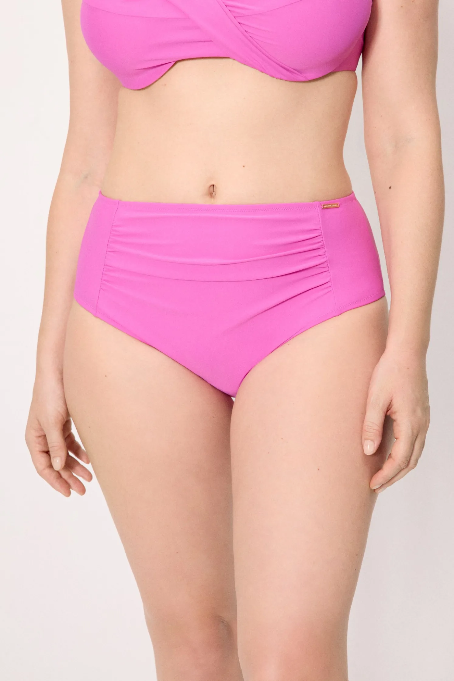 Braga bikini moldeadora alta rosa