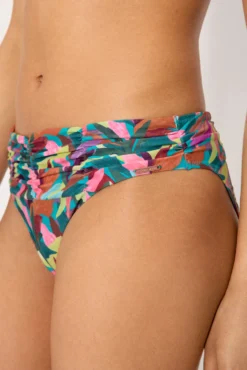 Braga bikini moldeadora midi hojas
