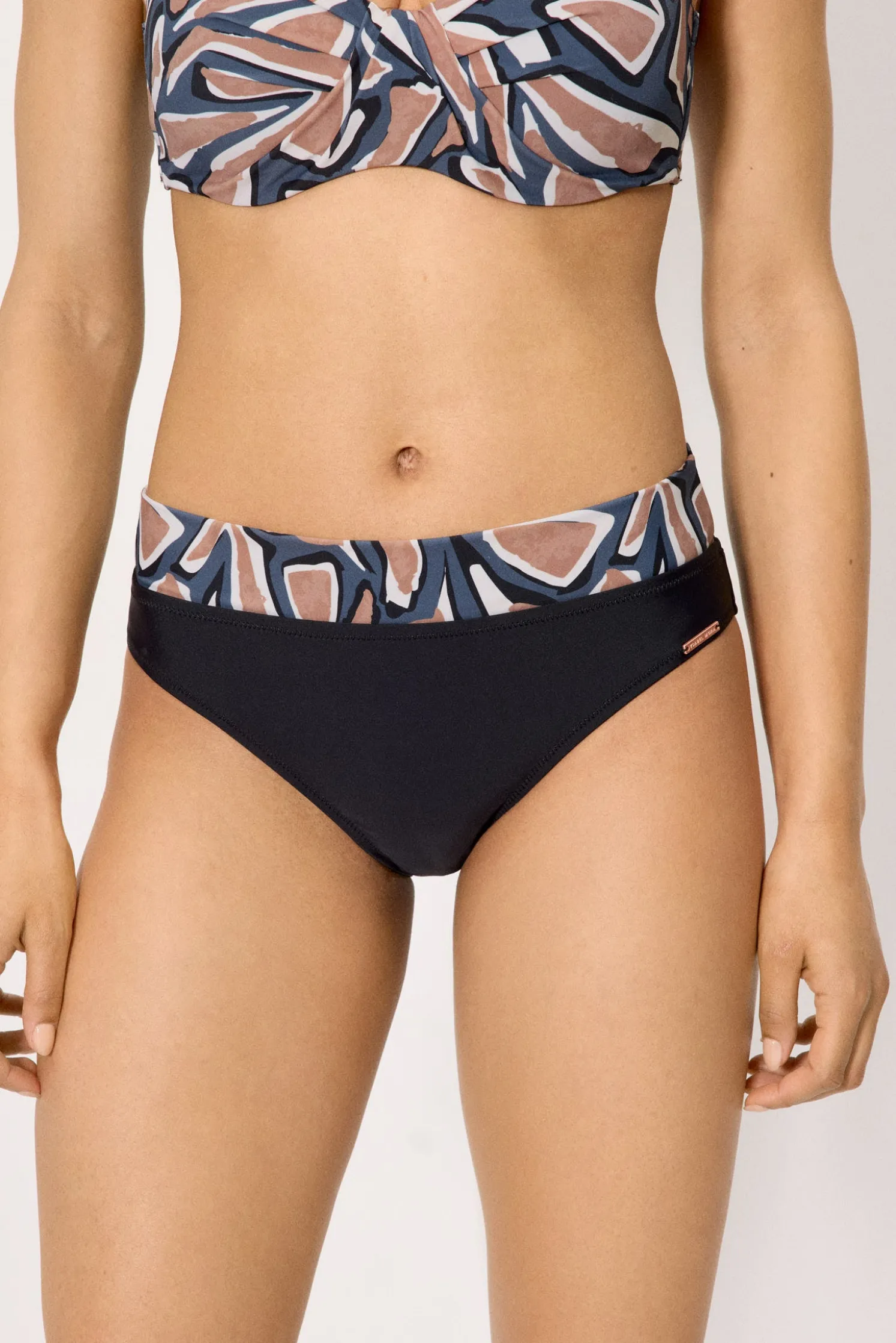 Braga bikini multiposición estampada