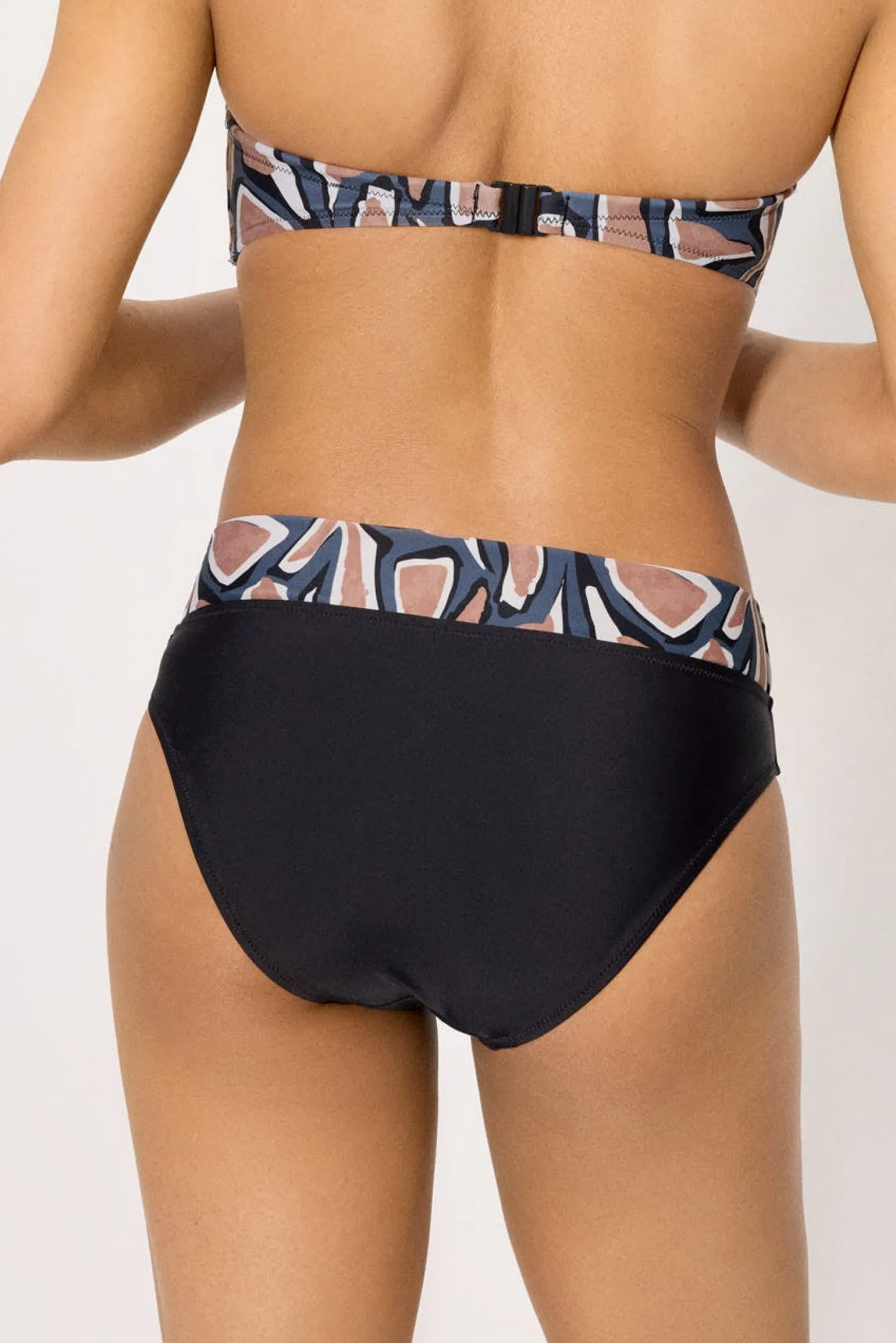 Braga bikini multiposición estampada
