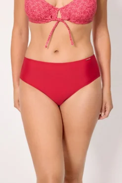 Braga bikini reductora alta rojo