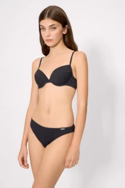 Braga bikini textura negro