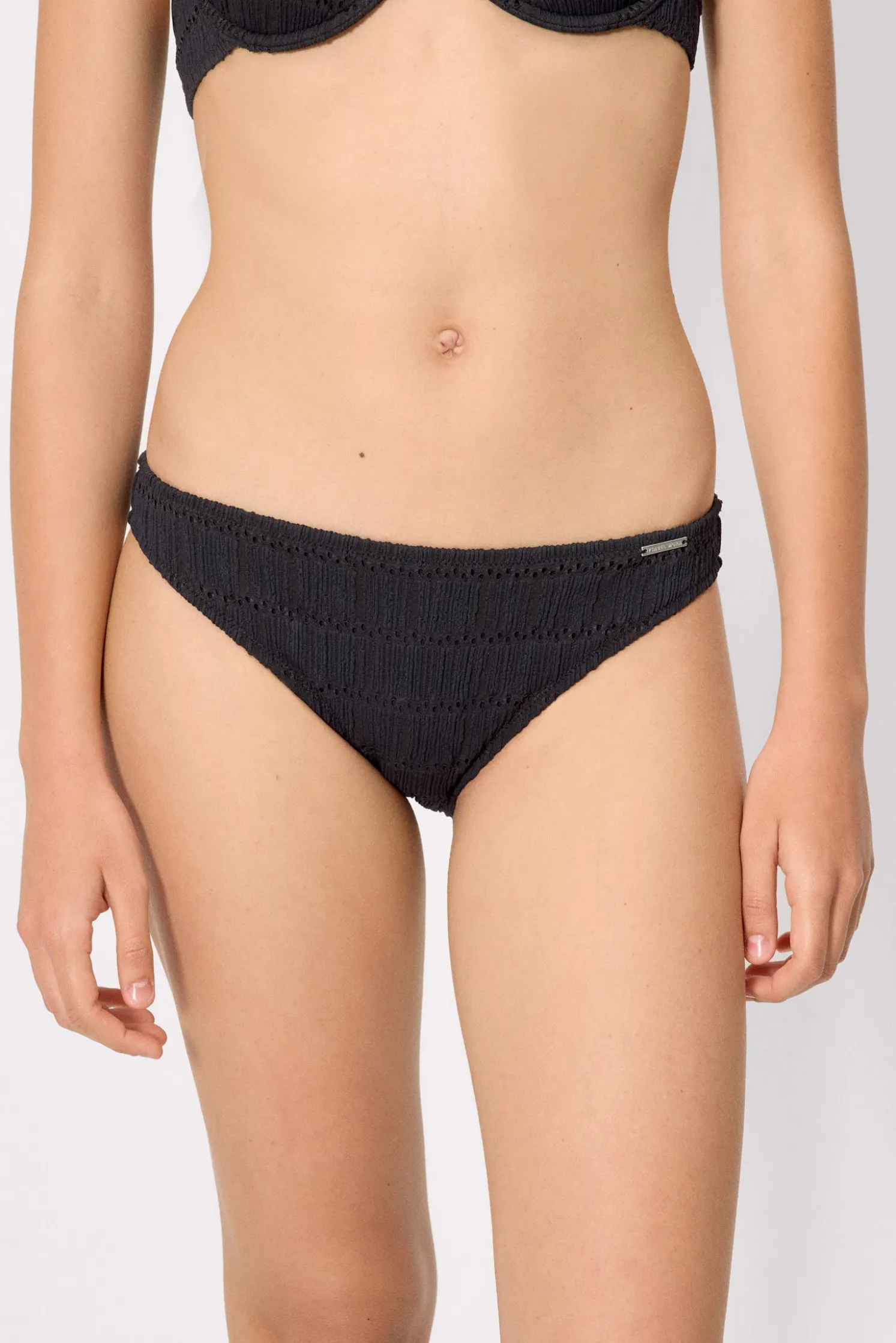 Braga bikini textura negro