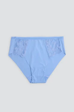 Braga midi con encaje azul