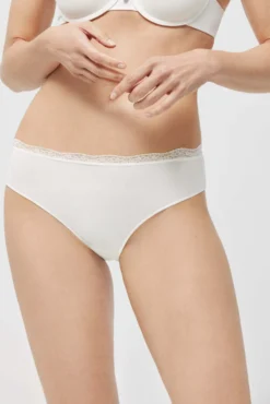 Braga midi detalles blanco