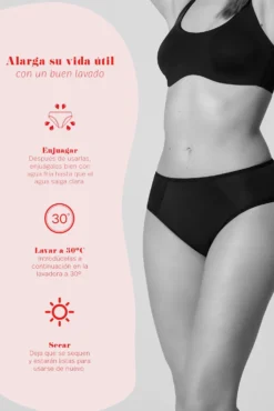 Braga midi menstrual nude
