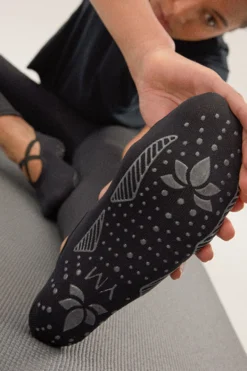 Calcetines antideslizantes para Yoga y Pilates negro