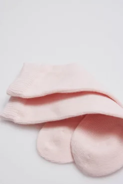 Calcetines bebé largos básicos rosa