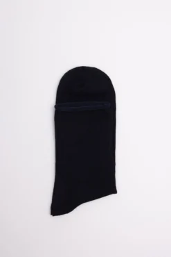 Calcetines básicos sin puño hilo de escocia negro
