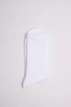 Calcetines deportivos con puño confort blanco