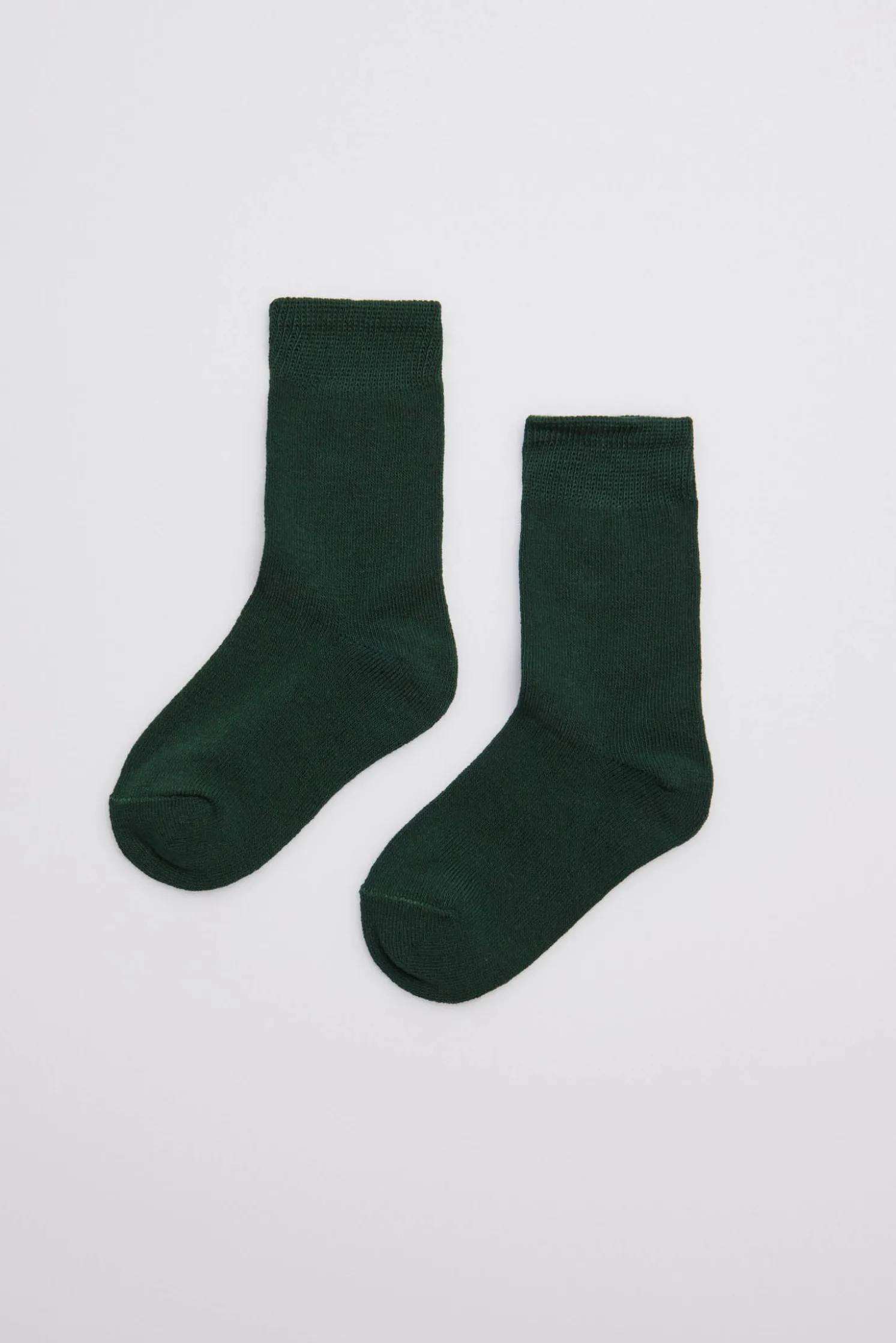 Calcetines infantiles algodón verde botella