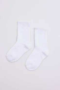 Calcetines infantiles algodón blanco