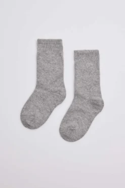 Calcetines infantiles algodón gris