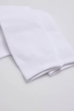 Calcetines infantiles largos algodón blanco