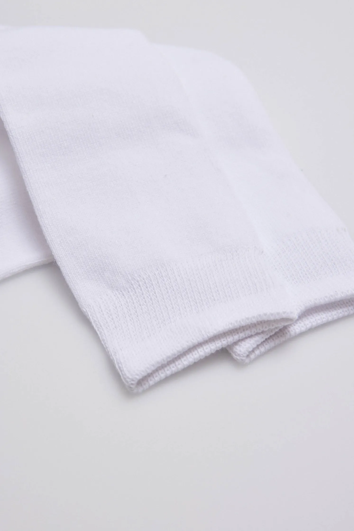 Calcetines infantiles largos algodón blanco