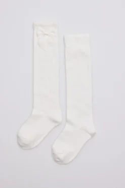 Calcetines largos marfil