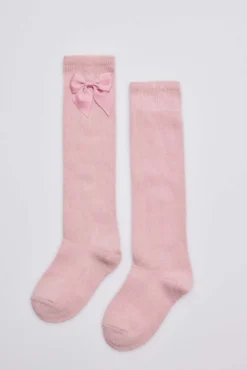Calcetines largos rosa