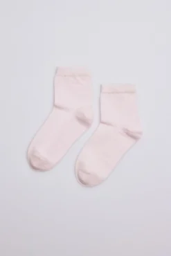 Calcetines perlé infantil rosa