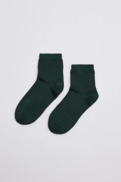 Calcetines perlé infantil verde botella