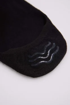 Calcetines pinkies invisibles algodón negro