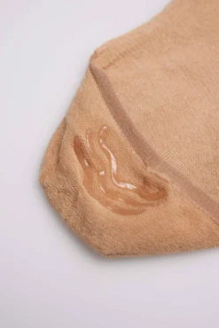 Calcetines pinky abiertos invisibles bambú beige