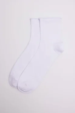 Calcetines sin puño transpirables blanco