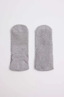 Calcetines yoga y pilates algodón gris