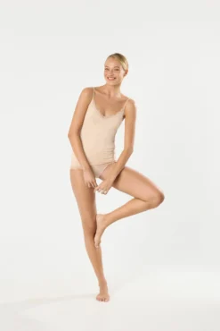 Camiseta interior tirantes bambú nude