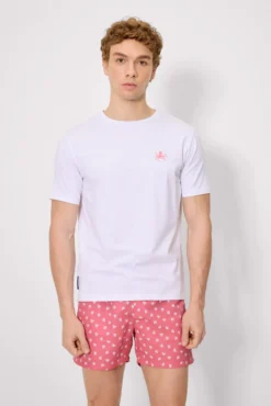 Camiseta manga corta básica Let me sea blanco