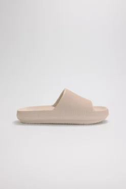 Chanclas de playa antideslizantes ligeras extra comfort marfil