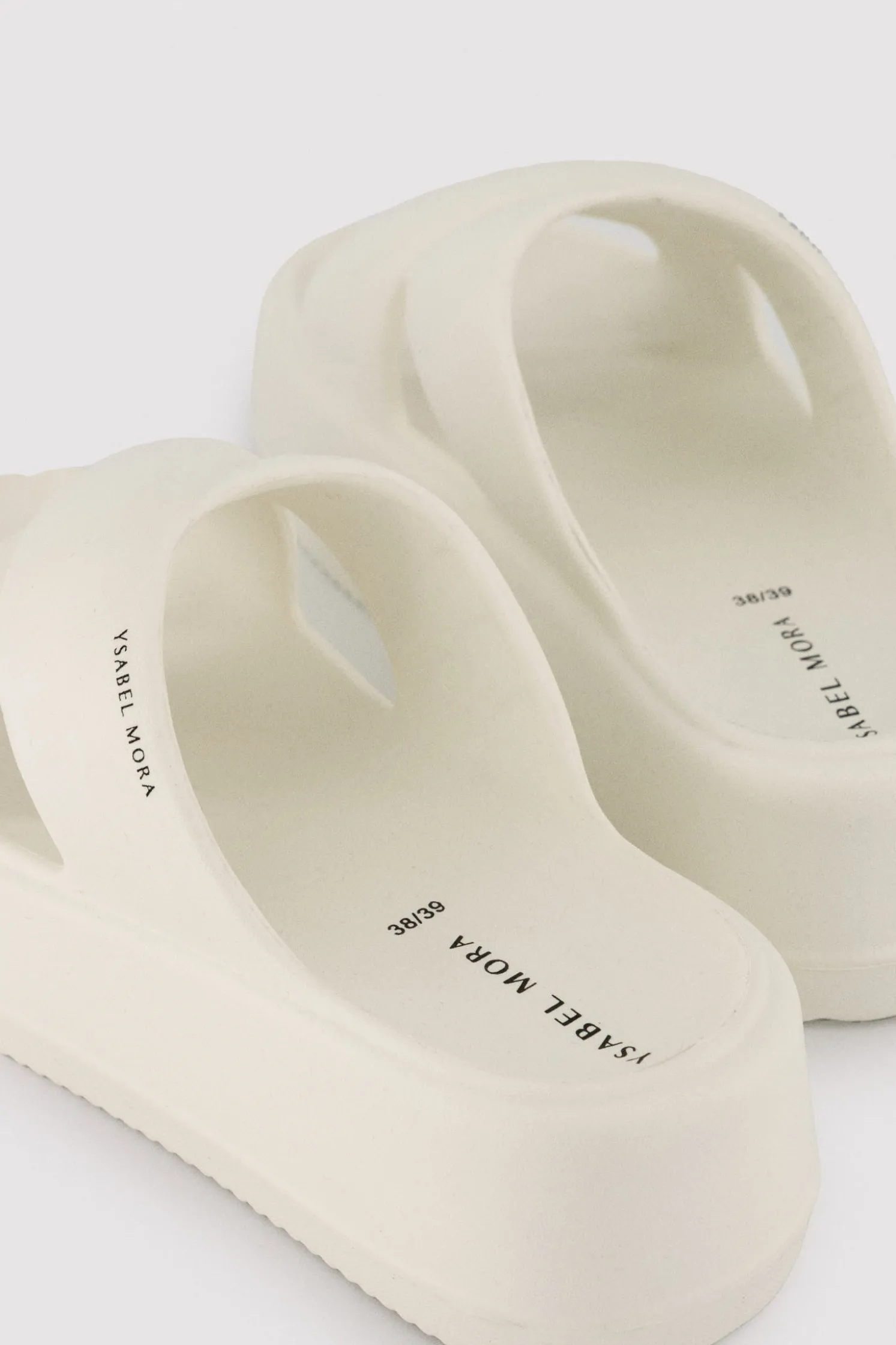 Chanclas de playa con plataforma antideslizantes ligeras blancas