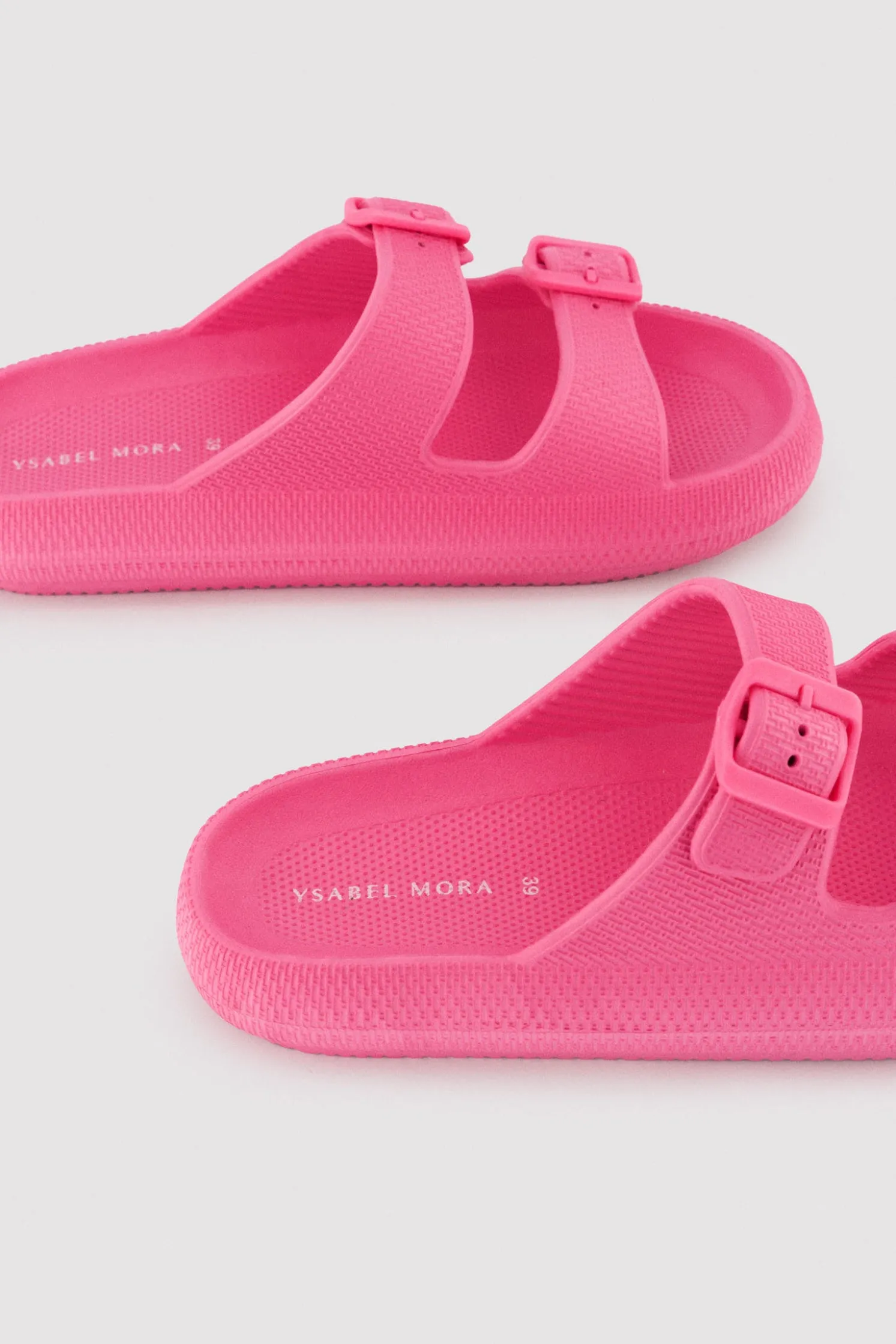 Chanclas de playa hebillas antideslizantes extra comfort rosa