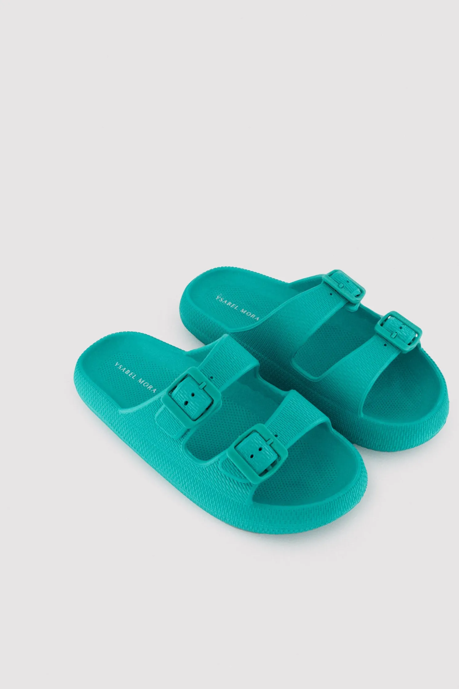Chanclas de playa hebillas antideslizantes extra comfort turquesa