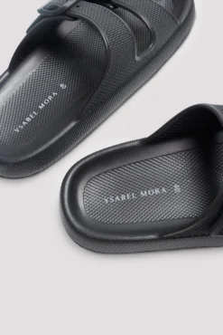 Chanclas de playa hebillas antideslizantes extra comfort negro