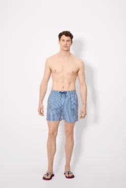 Chanclas hombre tira rayas contrastadas marino