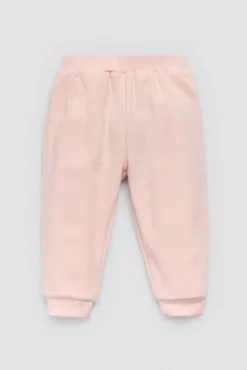 Conjunto bebé básico sudadera y jogger rosa