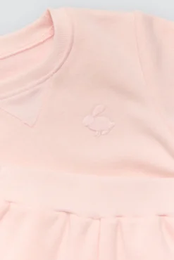 Conjunto bebé básico sudadera y jogger rosa