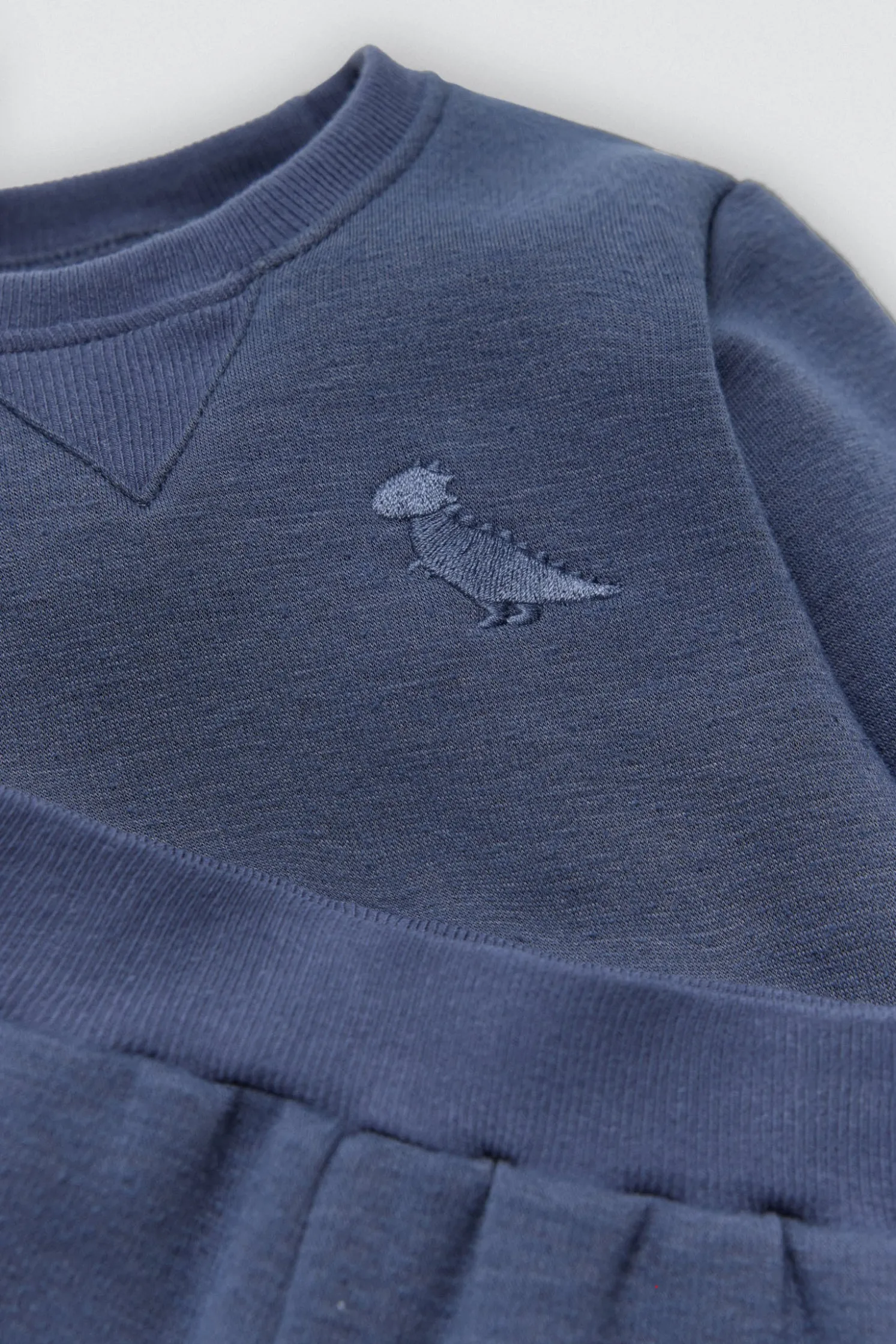 Conjunto bebé básico sudadera y jogger marino