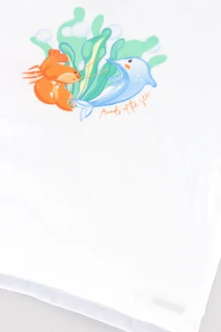 Conjunto bebé camiseta y bañador bóxer estampado fauna marina