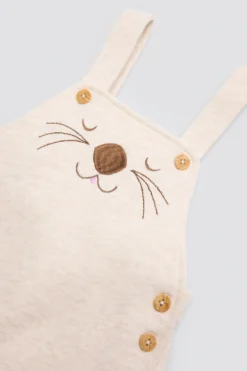 Conjunto bebé manga corta estampado oso