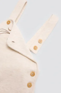 Conjunto bebé manga corta estampado oso
