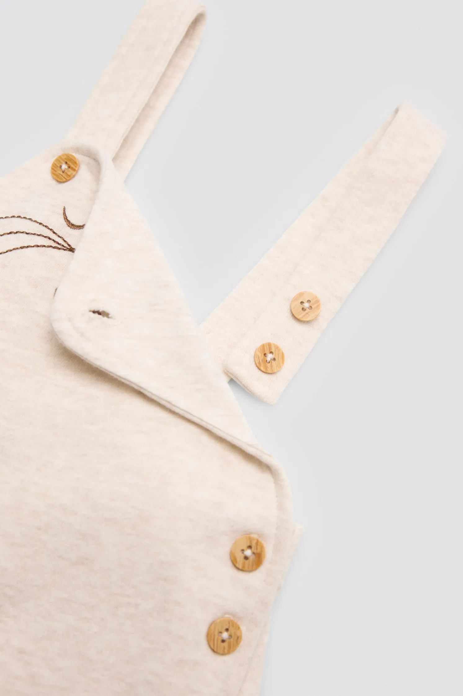 Conjunto bebé manga corta estampado oso