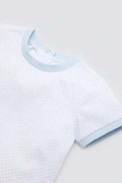 Conjunto bebé manga corta estampado oso