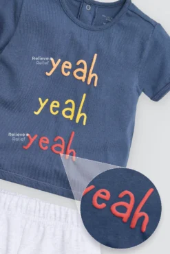 Conjunto bebé manga corta Yeah