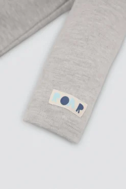 Conjunto bebé peto y camiseta detalle tejido bouclé manga larga
